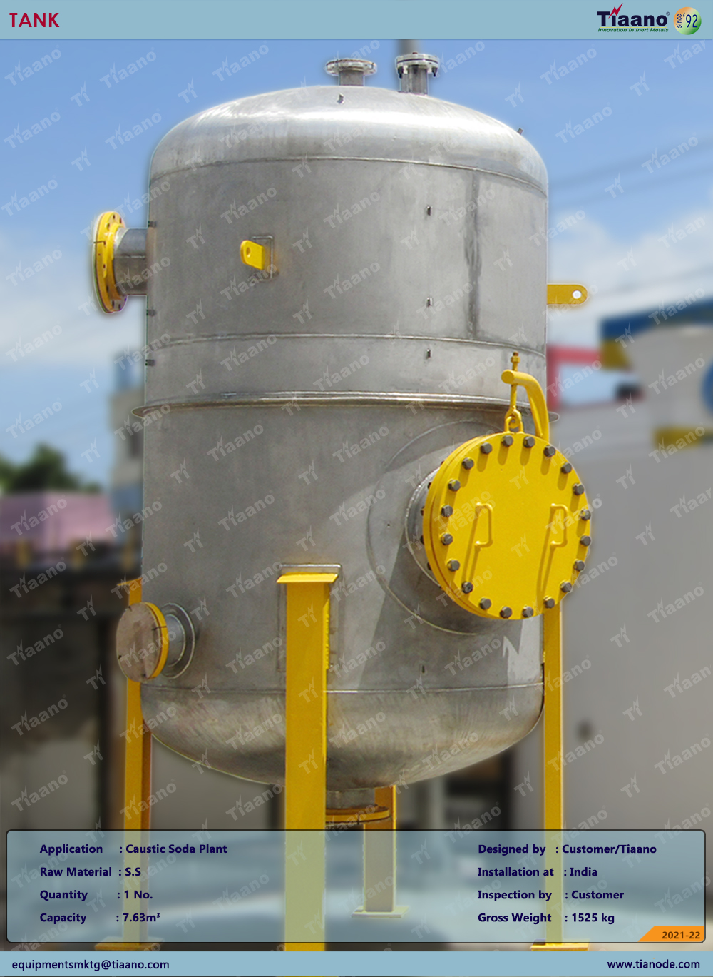 OC 368 - CAUSTIC SOD HEAD TANK