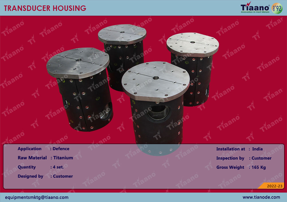 OC 165 - TITANIUM TRANSDUCER HOUSING
