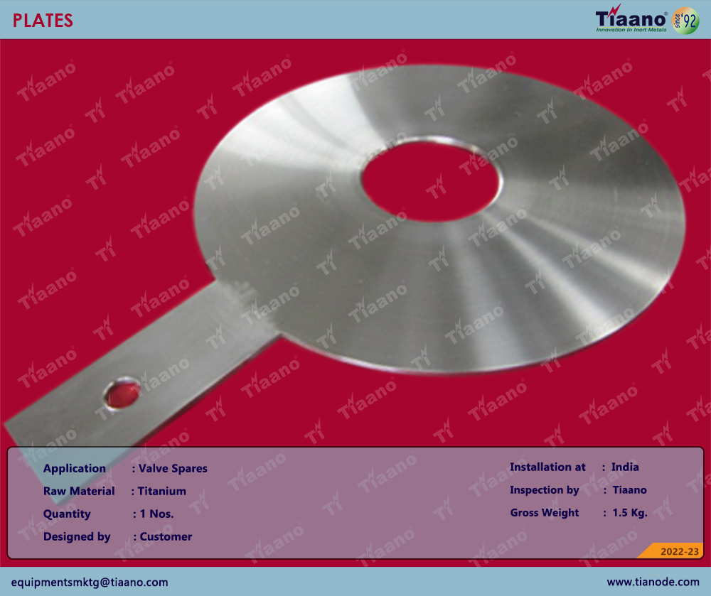 OC 456 - TITANIUM ORIFICE PLATE