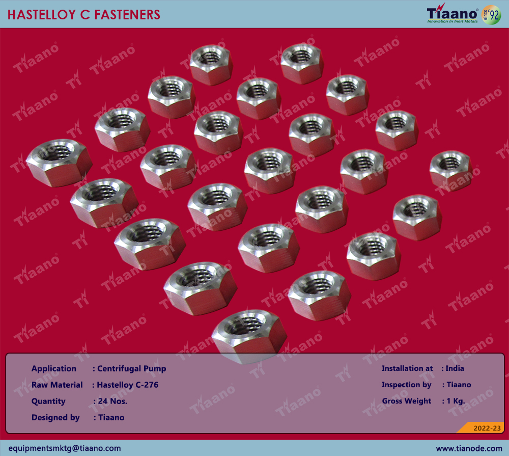 OC 499 - HASTELLOY C FASTENERS
