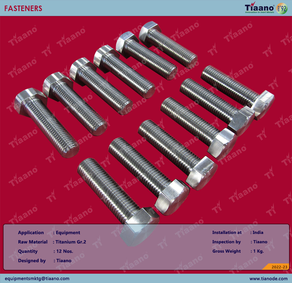 OC 625 - TITANIUM GR. 2 HEX BOLT