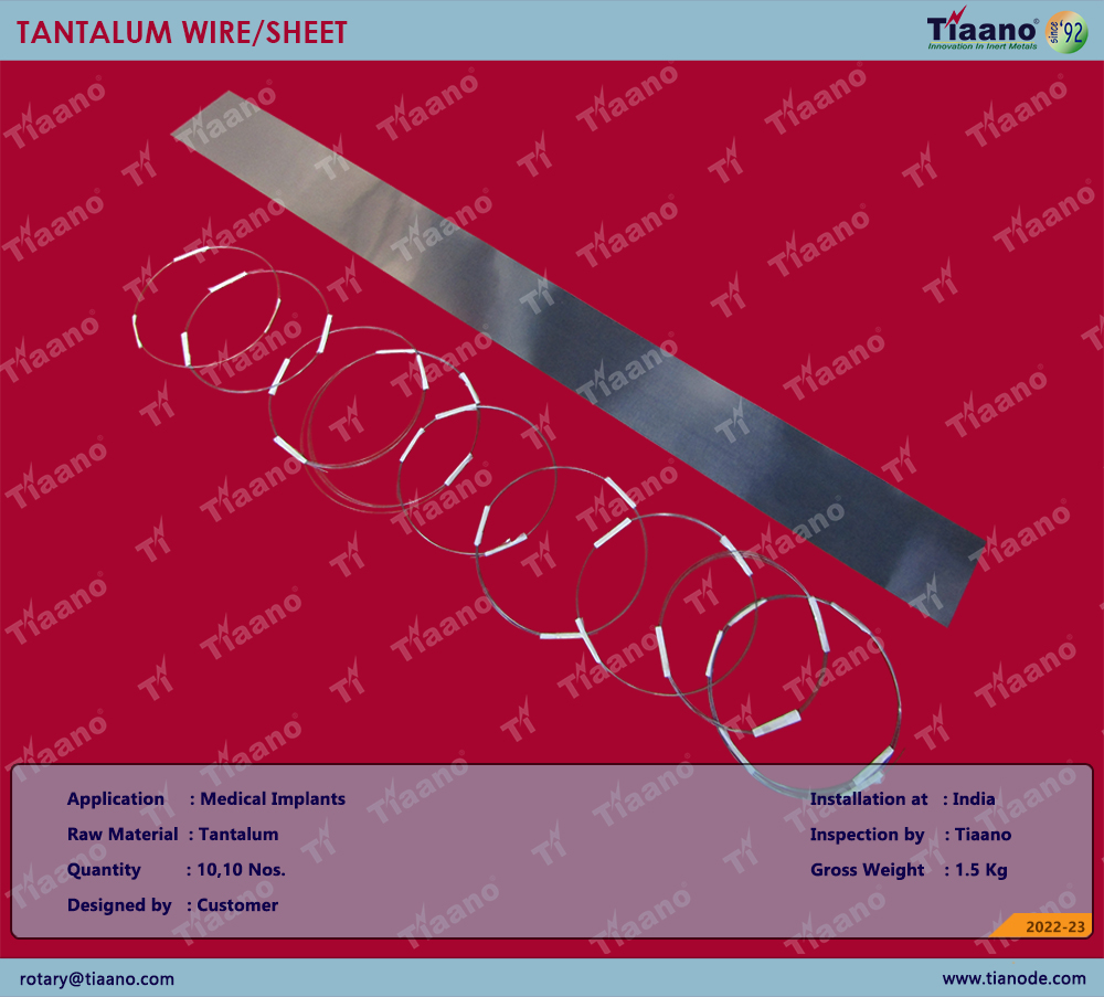 OC 671 - TANTALUM SHEET & WIRE