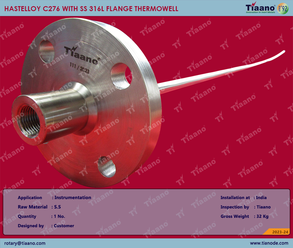 OC 111 - HASTELLOY THERMOWELL