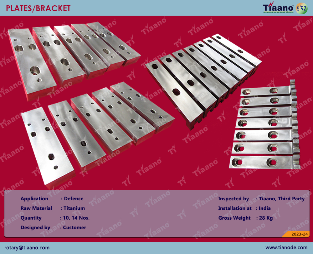 TITANIUM MOUNTING PLATE AND BRACKET