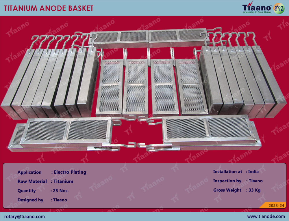TITANIUM ANODE BASKET