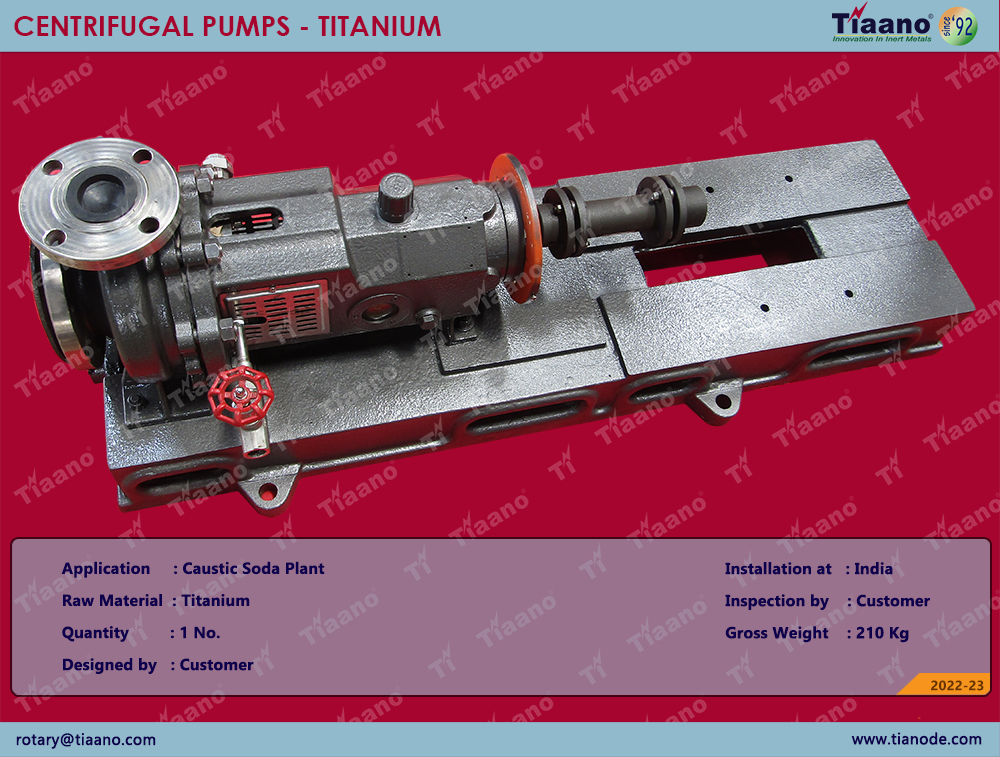TITANIUM CENTRIFUGAL PUMP